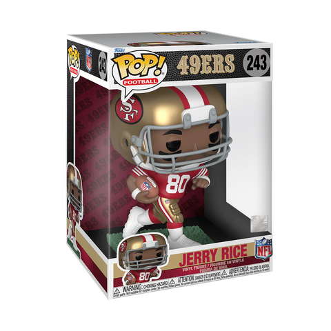 Jerry Rice San Francisco 49ers Funko Pop 10” Vinyl Figure