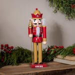 San Francisco 49ers 12" Wooden Nutcracker Statue