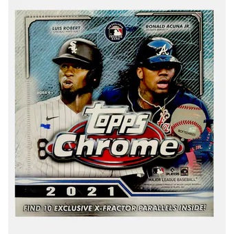 2021 Topps Chrome Baseball Mega Box