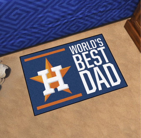 Houston Astros Starter Mat - World's Best Dad