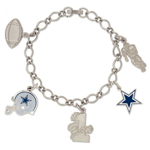 Dallas Cowboys Bracelet W/Charm Jewelry Carded