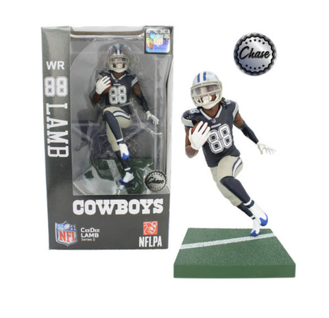 Ceedee Lamb Dallas Cowboys Imports Dragon NFL 6" Figure Series 2 Blue Series