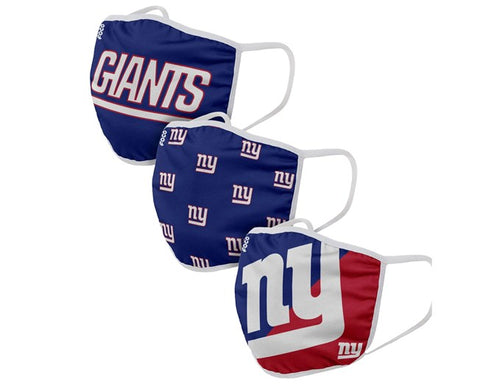 New York Giants Adult Face Coverings 3-pack