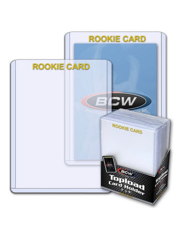 3x4 Topload Card Holder - Rookie Imprinted - Gold