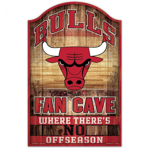 Chicago Bulls Wood Sign 11" X 17"