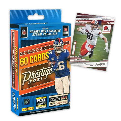 2021 Panini NFL Prestige Football Trading Card Hanger Box