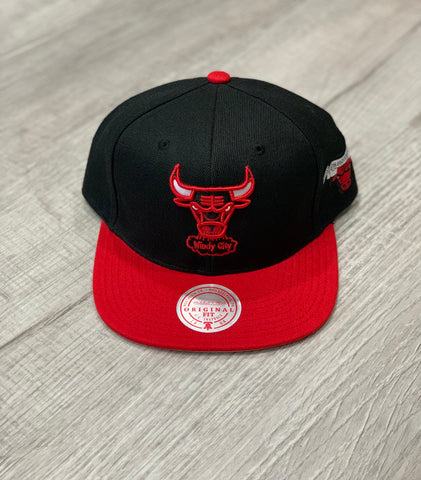 Chicago Bulls Mitchell & Ness 25th Anniversary Patch Snapback Hat